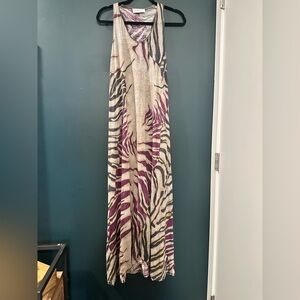Emilio Pucci Patterned Maxi Dress Linen / Silk blend